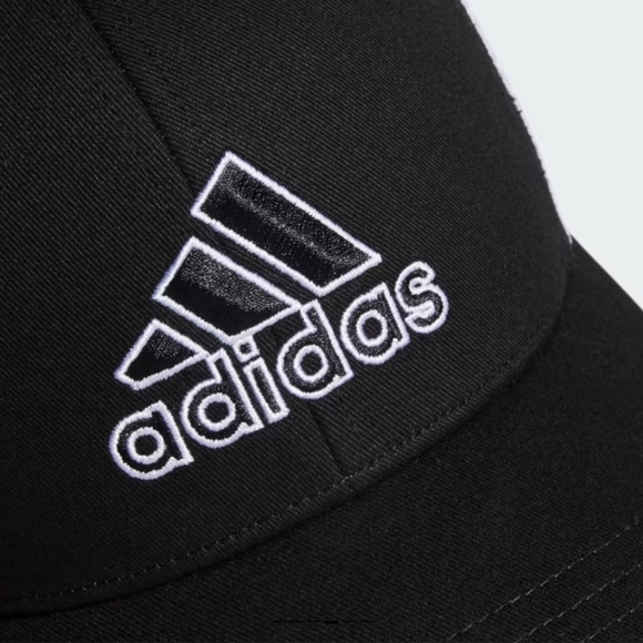 * Adidas Men's Structured Mesh Snapback Hat Adjustable Fit Black White - Picture 5 of 14